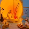 Astronauts Shape Projection Lamp Background Birthday Party Dawn Sunset Projection Light Creative Indoor Wall Projector