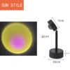 SanjiBook USB Sunset Lamp Night Light Projector Home Decoration Portable Living Room Wall Photography Neon Atmosphere Lighting - Image 11